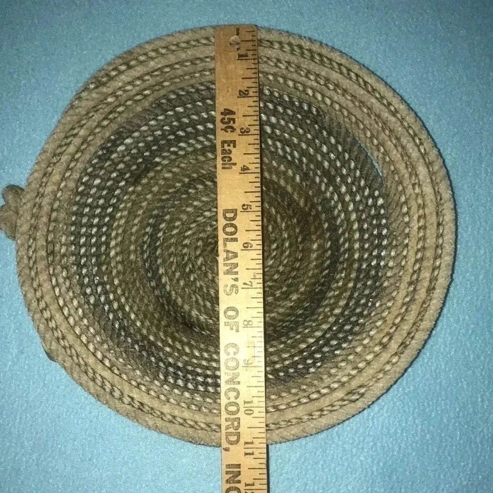 LARAIT ROPE BASKET from Canada with handles vintage